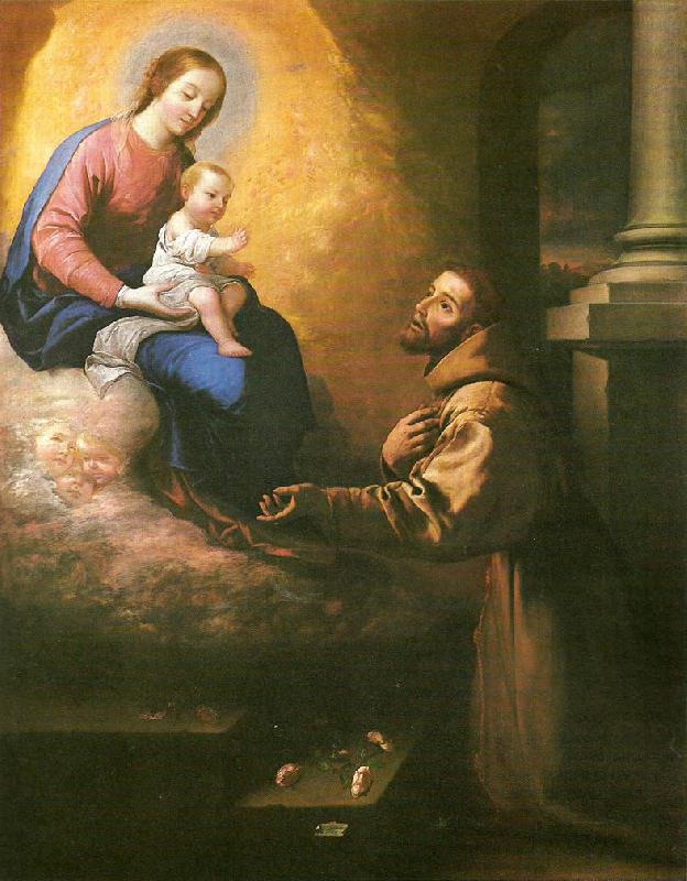 Francisco de Zurbaran la porciuncula oil painting image